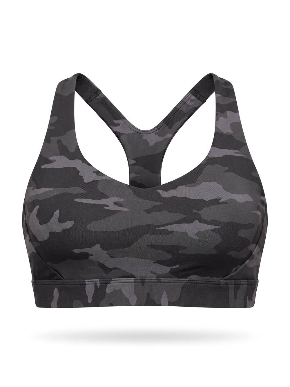 4/$20 Athleta Camo Racerback Sports Bra - Picture 2 of 4